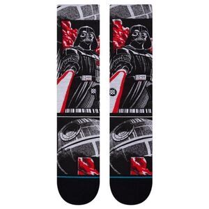 Stance X Star Wars Darth Vader Death Star Crew Socks Black Grey Manga Size L
